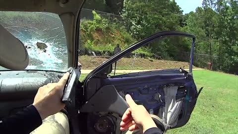 Talon Defense Defeating The Windshield From Inside a Vehicle