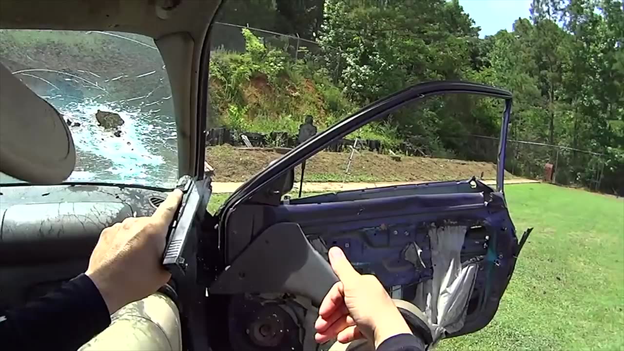 Talon Defense Defeating The Windshield From Inside a Vehicle