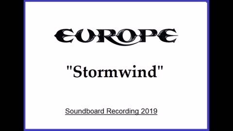 Europe - Stormwind (Live in Kawasaki, Japan 2019) Soundboard