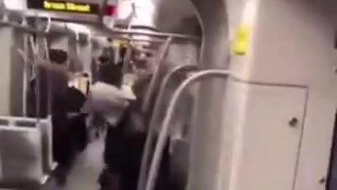 Negro chimps out over White man asking him to put out a joint