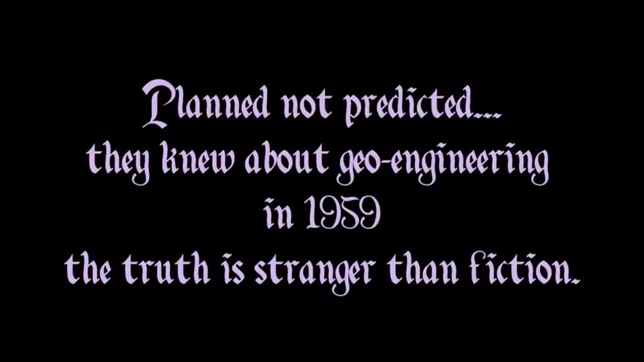 Disney Does Geoengineering In 1959