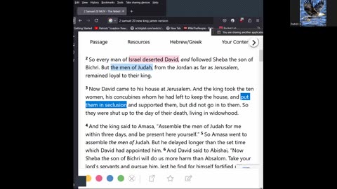 Journey Through The Bible -- 2 Samuel 20 - King David Faces The Rebellion Of Sheba 06172025