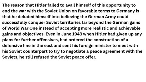 Stalin's peace offers