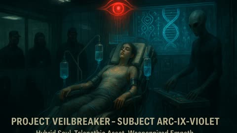 “PROJECT VEILBREAKER – SUBJECT ARC-IX-VIOLET” Hybrid Soul. Telepathic Asset. Weaponized Empath.
