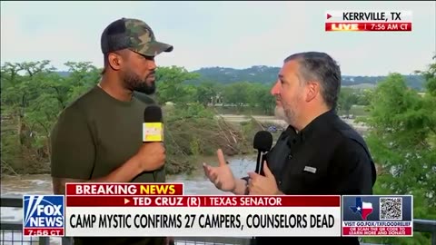 Fox News segment capturing the devastating aftermath of the Kerr County floods.