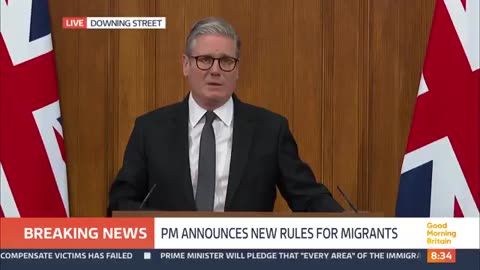 U.K. Prime Minister Starmer: We risk becoming an island of strangers due to uncontrolled immigration