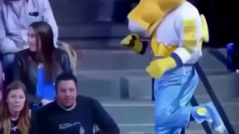 When the Mascot Goes Full Savage Mode 🧸🔥😂