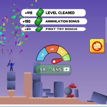 Bazooka Boy Game Level 54