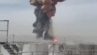 Huge explosion in Iranian port