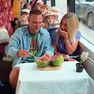 Her sweetest ride on a tram