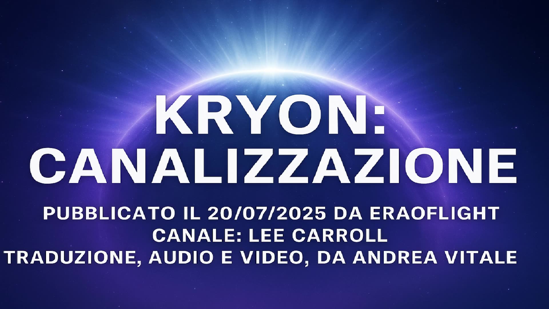 🟢🟣🔵KRYON: CANALIZZAZIONE