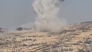 Another warning strike near the presidential palace in Damascus