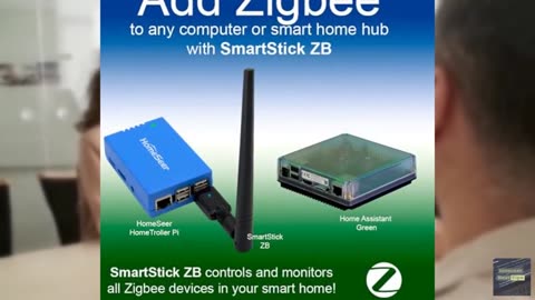 HomeSeer SmartStick ZB – Long Range Zigbee USB Dongle | ERF32MG21 Chipset | Comp