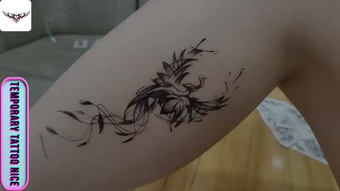 Black and White Phoenix tattos#temporarytattoo #temporarytattoos #temporarytattosticker
