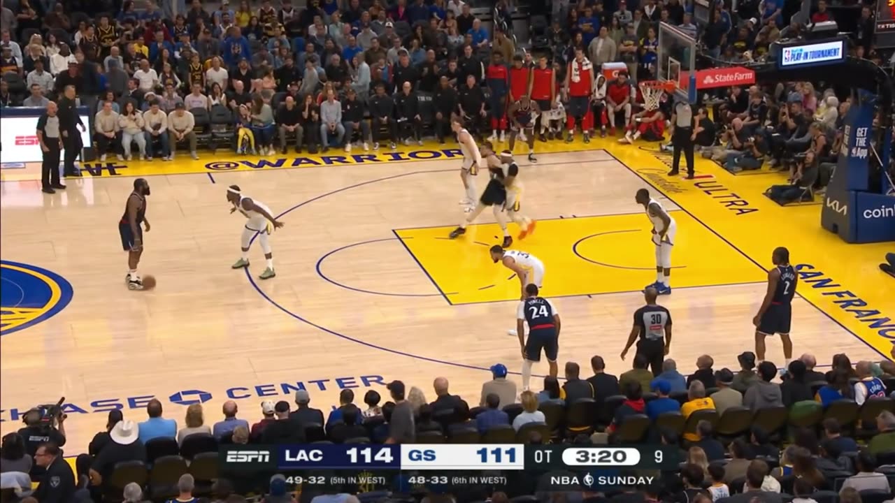 Warriors vs Clippers INSANE FULL OVERTIME to get playoff spot in West