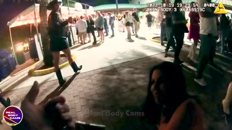 Drunk Florida Woman Goes Berserk, Fights Cops at Concert! (1080p)