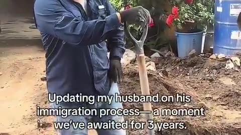 Too touching. He found out he's a citizen!