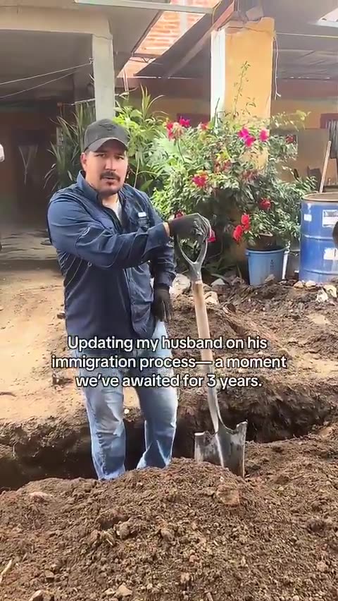 Too touching. He found out he's a citizen!