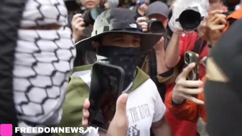 Protestors and Counter Protesters Clash Outside MET Gala in NYC