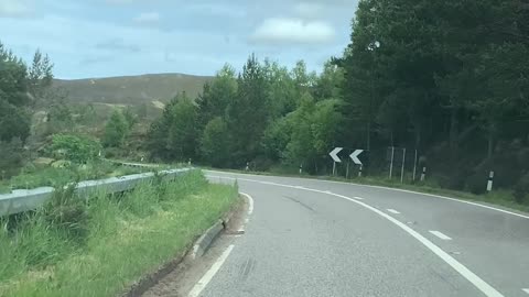 Driving from Granton-on-Spey to to Edinkillie Church