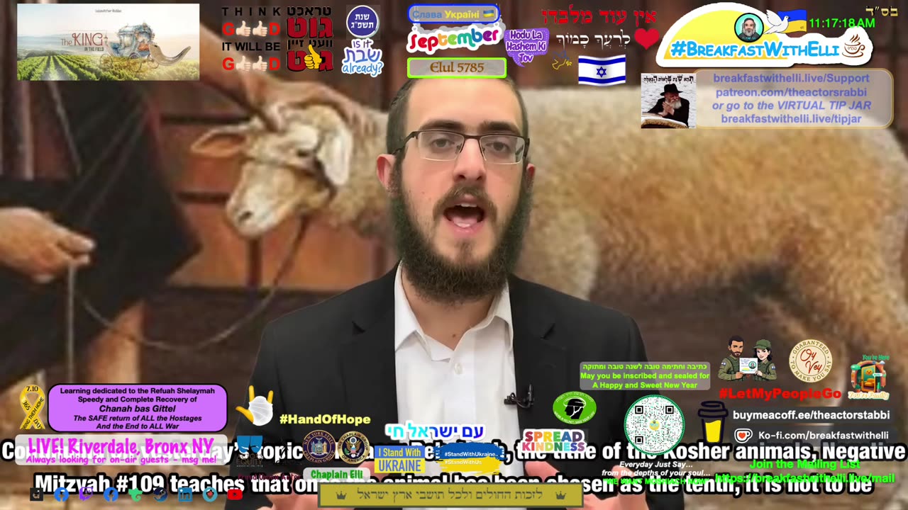 SHOW NOTES: Breakfast with Elli - s7e274 - יום שנכפל בו כי טוב - TUESDAY - 9 Elul 5785 - 2 September 2025