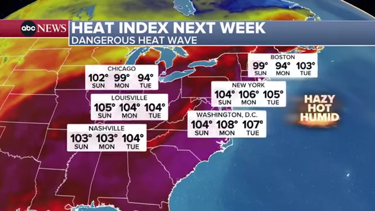 LIVE WEATHER MAP: Record-shattering heat wave hitting wide swath of U.S.