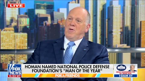 Tom Homan Accepts Award But Says It Really Doesn't Belong to Him