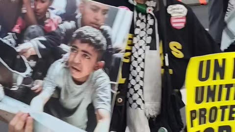 "Israel is starving Palestinians to death" says New Yorkers.
