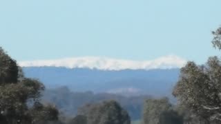 The Snow nearby can be seen from the road Jaya is on...