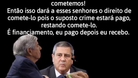 O fictício crime será pago, caberá aos generais tornar o crime fictício em real. Tenham certeza que dinheiro algum paga uma desonra, ainda mais de criminosos togados❕