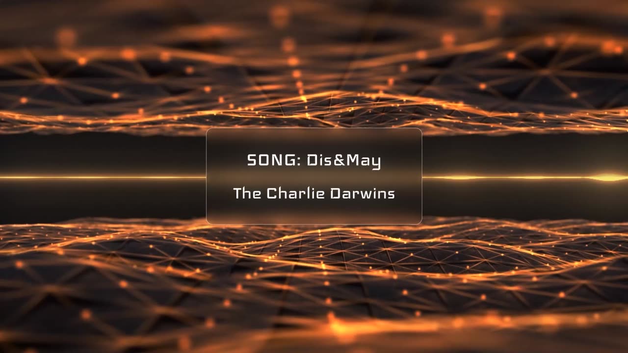 The Charlie Darwins - Dis&May Music Visualizer Pulsing Gold 1080p