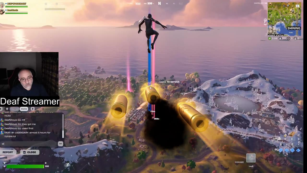 second days use Rumble Stream