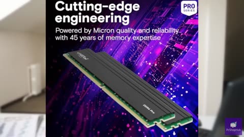 Crucial Pro 32GB DDR4 RAM Kit (2x16GB), High-Performance 3200MHz (or 3000MHz or