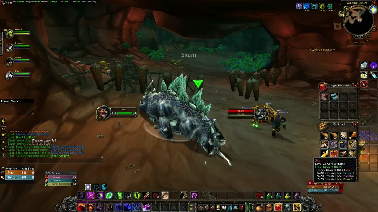 WoW Classic Druid Docuseries part 13: Wailing Caverns Tanking.