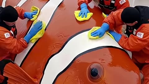 A giant clownfish spotted in the wild!