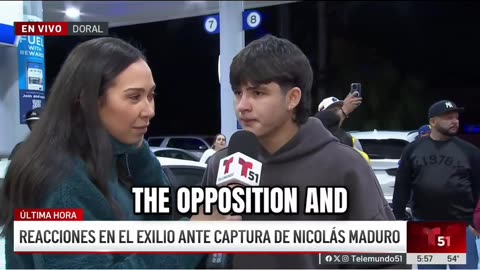 Venezuelans in Florida in Tears After the Arrest of Maduro