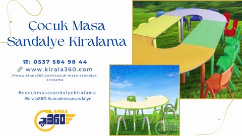 cocuk-masa-sandalye kiralama fiyatlari