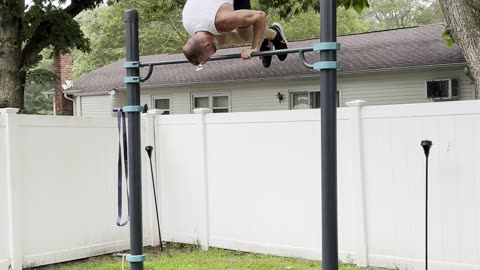 First High Bar Handstand Attemp