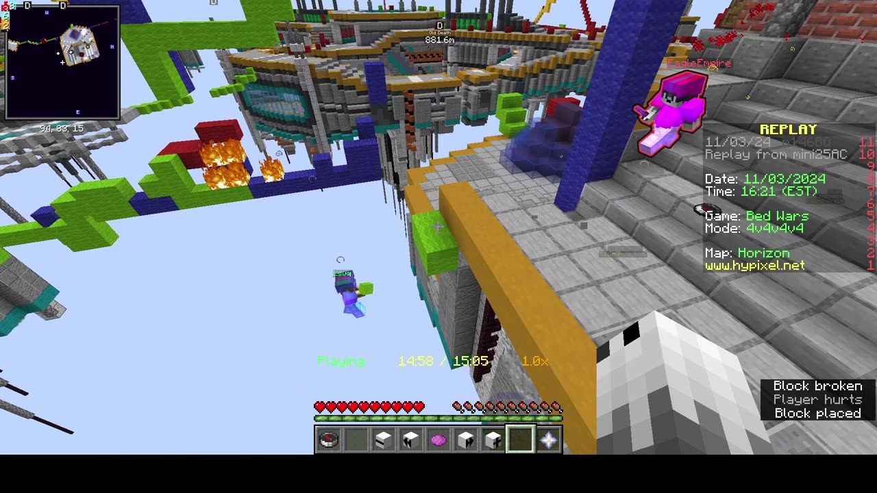 Bedwars Knockback stick Code "Yeet"