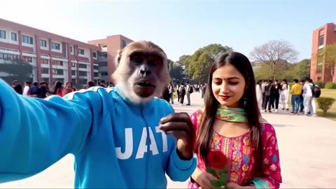 "Tinku Aur Uski GF Ne Khaye Golgappe 🐵❤️🌶️ | Chatpata Love Vlog!"