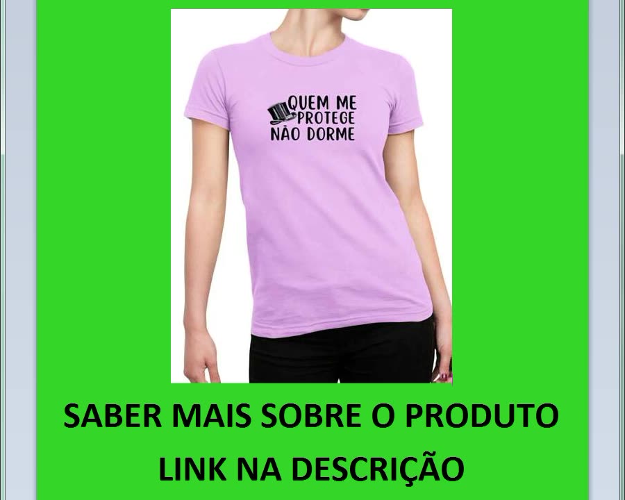 Camiseta Feminina Babylook t shirt QUEM ME PROTEJE NÃO