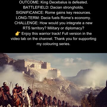 Rome vs. Dacia 105 AD Second Dacian War #AncientThracians