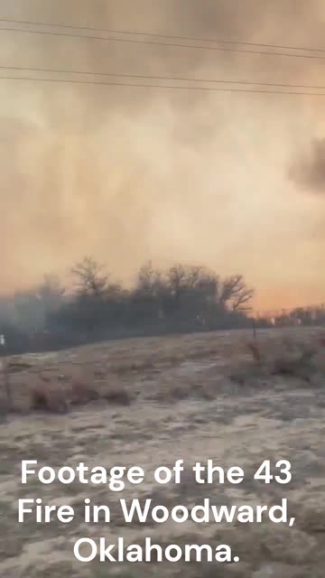 Footage of the 43 Fire in Woodward, Oklahoma.