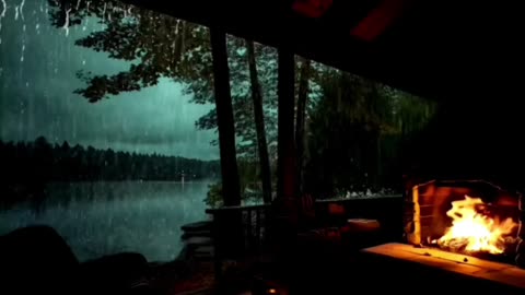 Mystic Rain & Fire Relaxing Ambient Sounds - For Sleep & Meditation