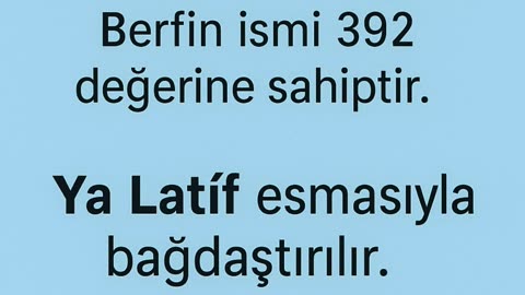 Berfin İsminin Ruhani Sırrı – Ya Kuddûs Ya Vekîl | İşi 66’ya Bağla