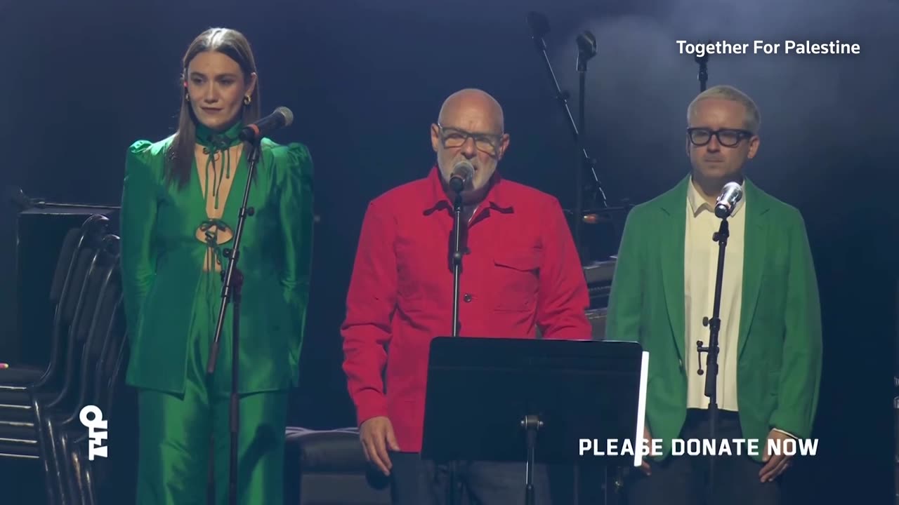 Singers, actors lead fundraiser for Palestinians at concert in London