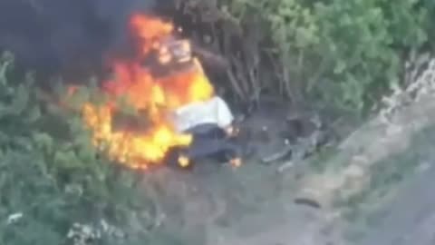 🛸🔥 Ukraine Russia War | Fiber-Optic Drone Destroys Ukrainian Pickup Truck | RCF
