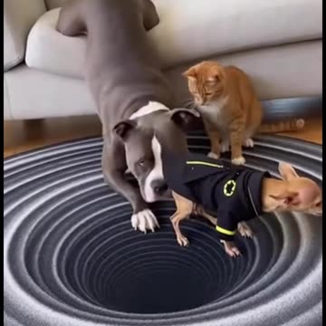 The big one threw the little one