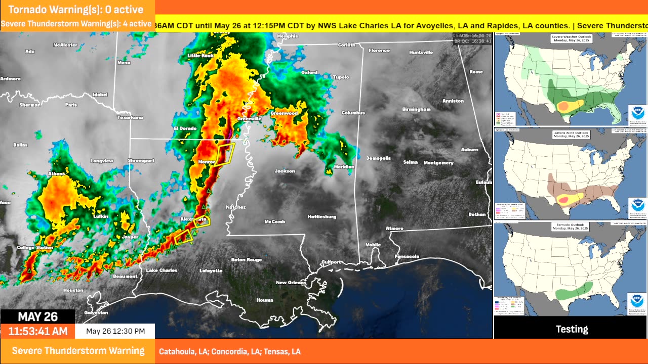 ⚠ LIVE SEVERE WEATHER COVERAGE ⚡