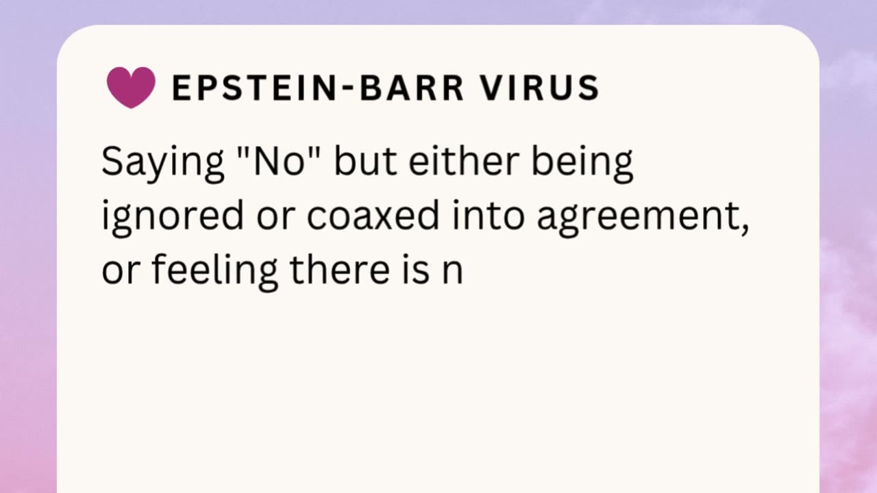 EPSTEIN-BARR VIRUS ❤️